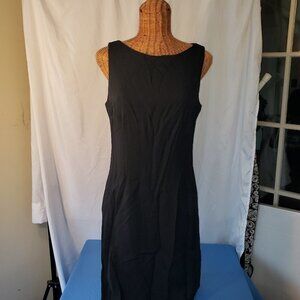 Women's Vintage Helene Blake Black Sleeveless Fitted Dress LBD - 11/12